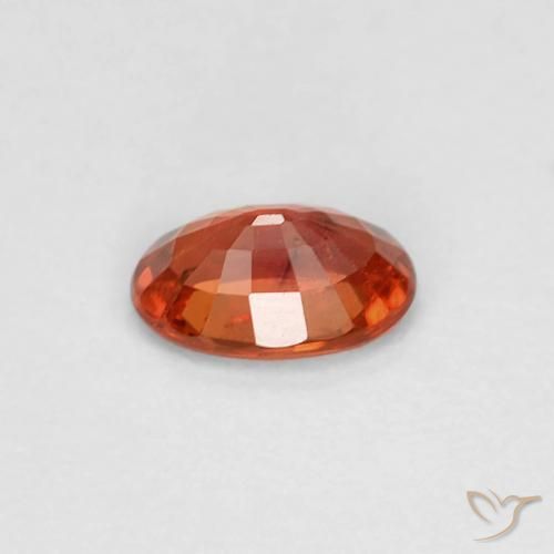 Zaffiro Arancio Medio naturale da 0.58 ct, Ovale, VS