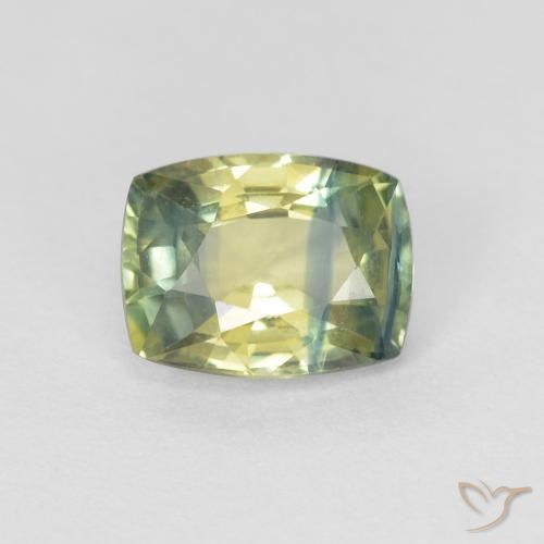 0.87ct Naturale Multicolore Zaffiro, Cuscino, VVS