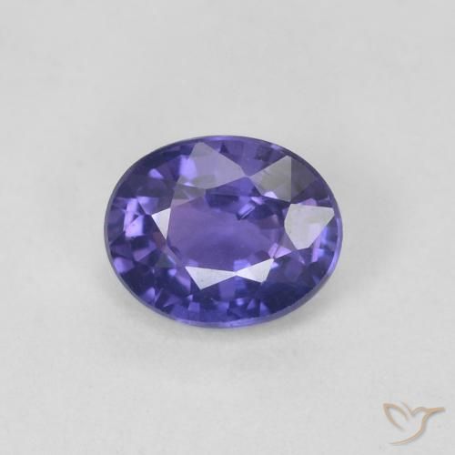 Zaffiro Viola-Rosa naturale da 0.44 ct, Ovale, VVS