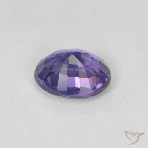 Zaffiro Viola-Rosa naturale da 0.44 ct, Ovale, VVS