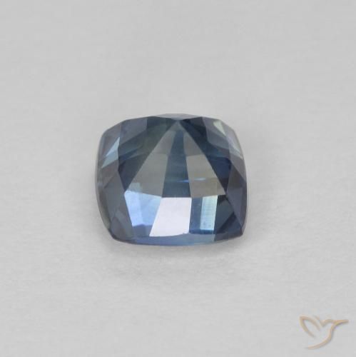 Zaffiro Teal-blu naturale da 0.83 ct, Cuscino, VVS