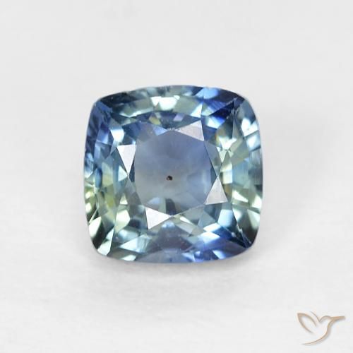 0.70ct Naturale Blu navy Zaffiro, Cuscino, VS