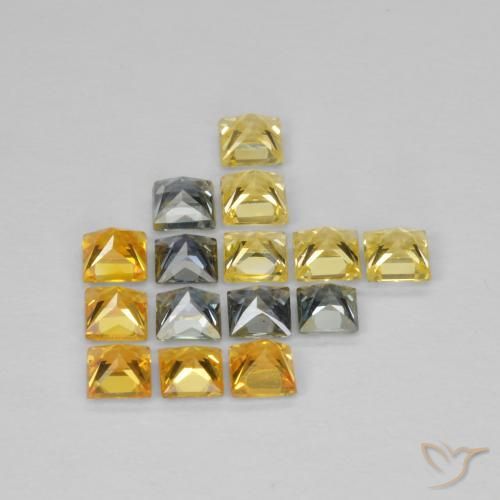 Gemme di Zaffiro Multicolore naturale da 2.26 ct, Quadrato, VS