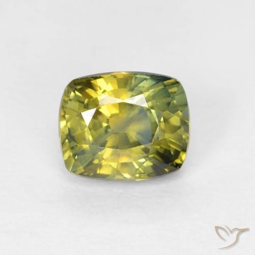 0.85ct Naturale Multicolore Zaffiro, Cuscino, VVS-VS