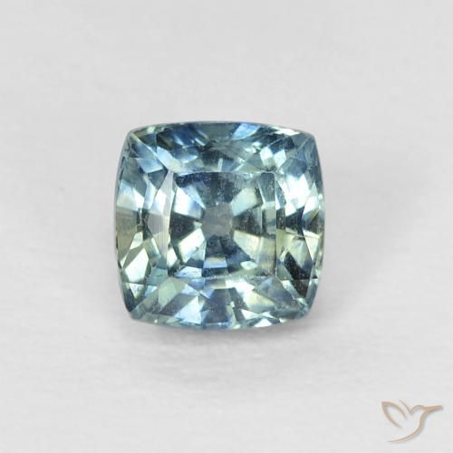 0.69ct Naturale Teal-blu Zaffiro, Cuscino, VS