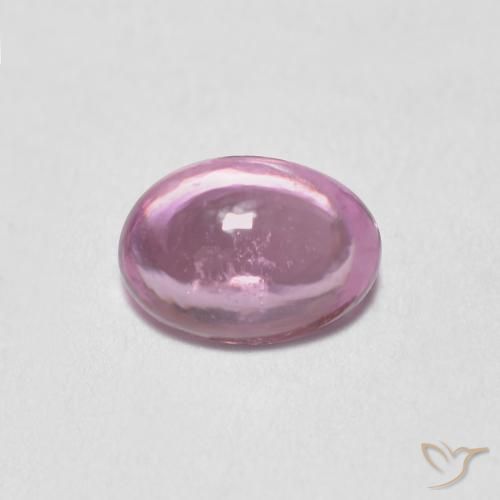 Zaffiro Rosa Molto Chiaro naturale da 0.49 ct, Ovale, Trasparente