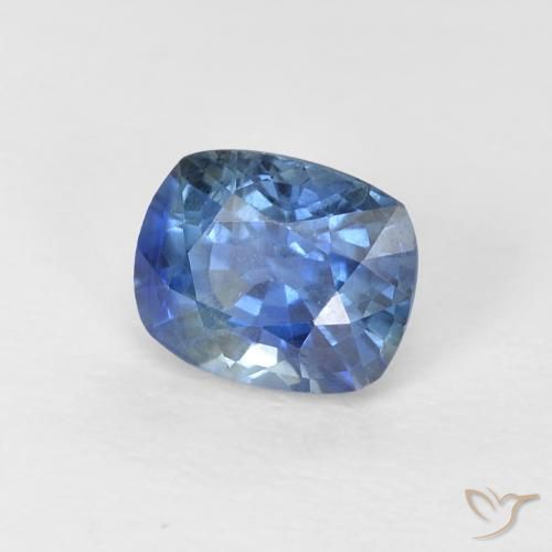 Zaffiro Blu naturale da 0.81 ct, Cuscino, VVS-VS