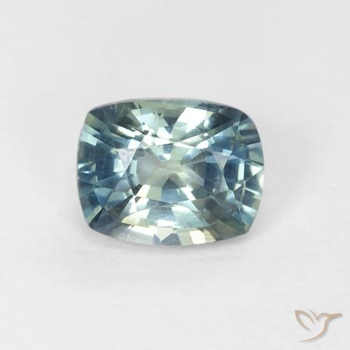 0.74ct Naturale Teal-blu Zaffiro, Cuscino, VVS-VS