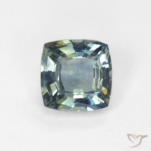 0.80ct Naturale Multicolore Zaffiro, Cuscino, VS