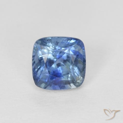 0.63ct Naturale Blu navy Zaffiro, Cuscino, VS