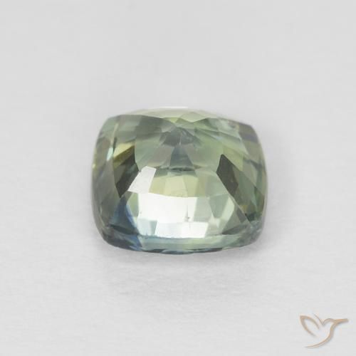 Zaffiro Teal-blu naturale da 0.80 ct, Cuscino, VS