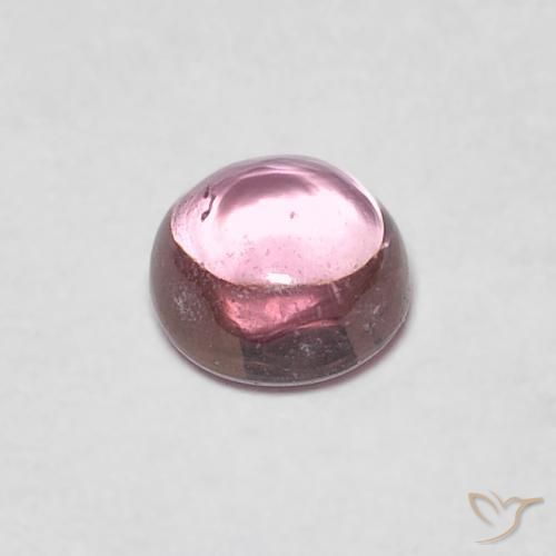Zaffiro Rosa palissandro naturale da 0.49 ct, Rotondo, Trasparente