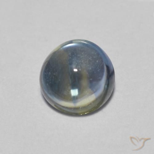 0.42ct Naturale Blu pastello Zaffiro, Rotondo, Trasparente
