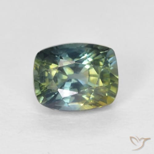 0.85ct Naturale Multicolore Zaffiro, Cuscino, VVS-VS