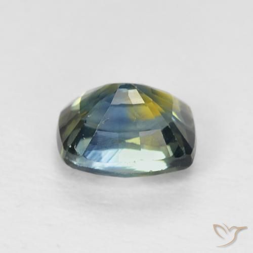 Zaffiro Multicolore naturale da 0.85 ct, Cuscino, VVS-VS