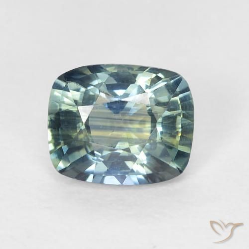 0.78ct Naturale Multicolore Zaffiro, Cuscino, VVS-VS