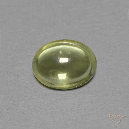 0.46ct Naturale Giallo medio Zaffiro, Ovale, Trasparente