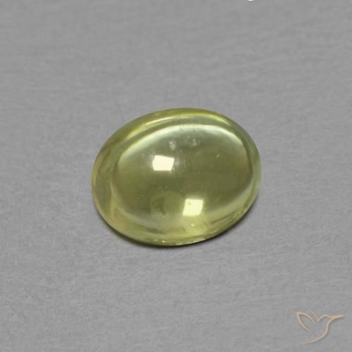 Zaffiro Giallo medio naturale da 0.46 ct, Ovale, Trasparente
