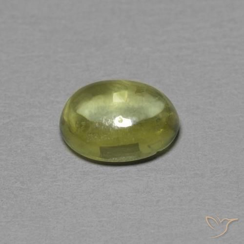 Zaffiro Giallo medio naturale da 0.46 ct, Ovale, Trasparente