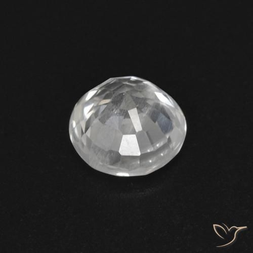 Zaffiro Bianco naturale da 0.50 ct, Rotondo, VS
