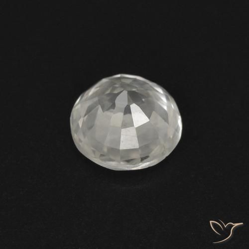 Zaffiro Bianco naturale da 0.45 ct, Rotondo, VS