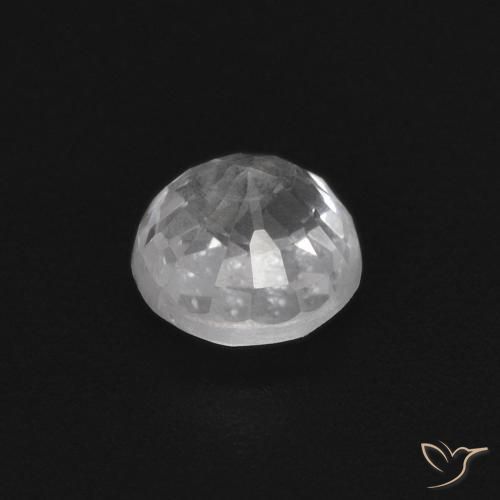 Zaffiro Bianco naturale da 0.43 ct, Rotondo, VS