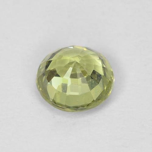 Zaffiro Giallo medio naturale da 0.57 ct, Rotondo, VS