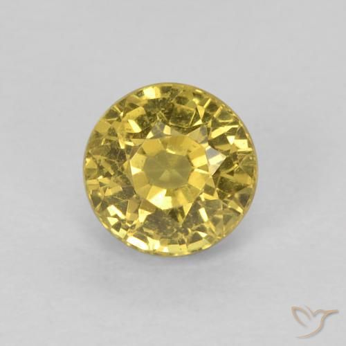 0.64ct Naturale Marrone dorato Zaffiro, Rotondo, VVS-VS