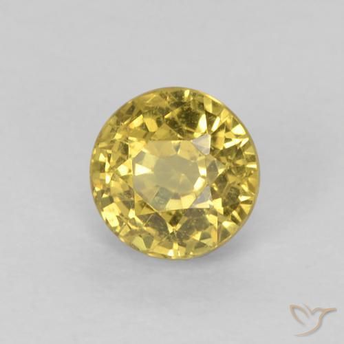 Zaffiro Marrone dorato naturale da 0.64 ct, Rotondo, VVS-VS