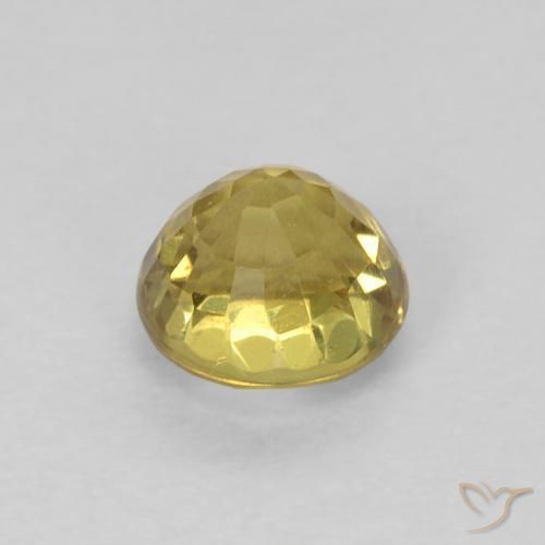Zaffiro Marrone dorato naturale da 0.64 ct, Rotondo, VVS-VS