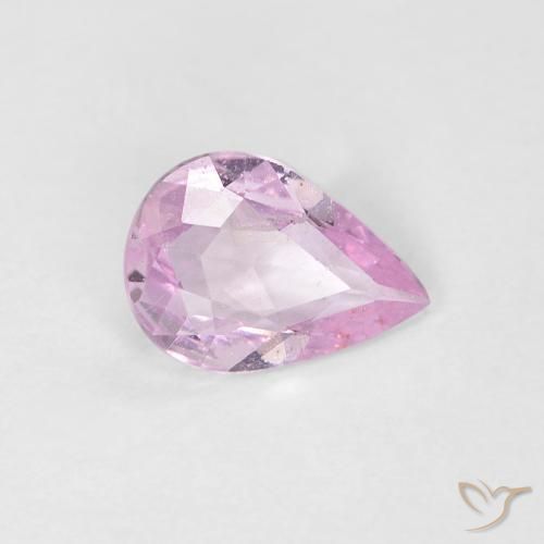 Zaffiro Viola medio naturale da 0.52 ct, Forma a pera, VVS-VS