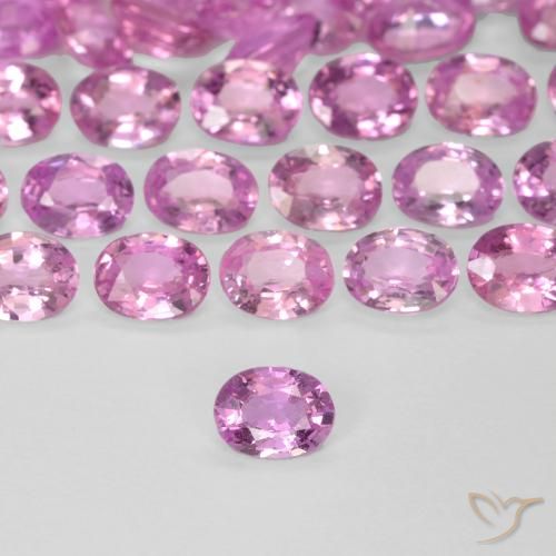 0.21ct Naturale Rosa hot Zaffiro, Ovale, VVS-VS