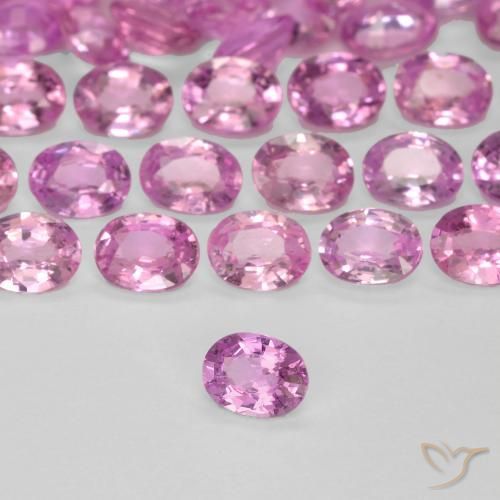 Zaffiro Rosa hot naturale da 0.21 ct, Ovale, VVS-VS