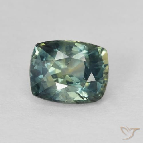 0.82ct Naturale Multicolore Zaffiro, Cuscino, VVS-VS