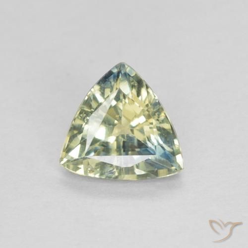 0.48ct Naturale Multicolore Zaffiro, Taglio trillion, VS