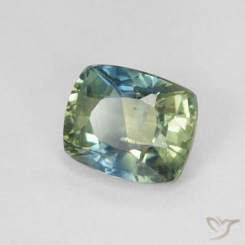 Zaffiro Blu verdastro naturale da 0.78 ct, Cuscino, VS