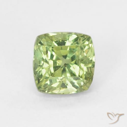 0.54ct Naturale Verde chiaro Zaffiro, Cuscino, VS-SI