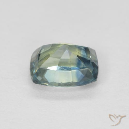 Zaffiro Verdazzurro naturale da 0.77 ct, Cuscino, VS