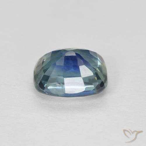 Zaffiro Blu verdastro naturale da 1.08 ct, Cuscino, VS