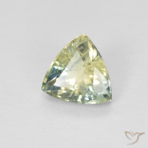 Zaffiro Multicolore naturale da 0.92 ct, Taglio trillion, VS