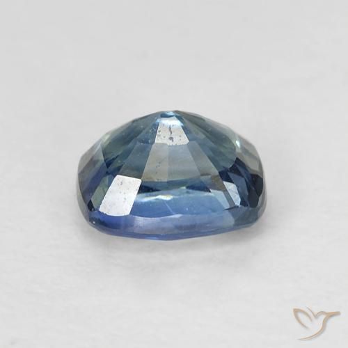 Zaffiro Blu Medio Verde naturale da 0.81 ct, Cuscino, VS