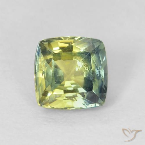0.87ct Naturale Multicolore Zaffiro, Cuscino, VS