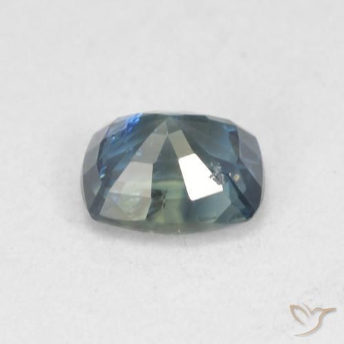 Zaffiro Teal-blu naturale da 0.83 ct, Cuscino, VS