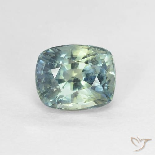 1.27ct Naturale Multicolore Zaffiro, Cuscino, VVS-VS