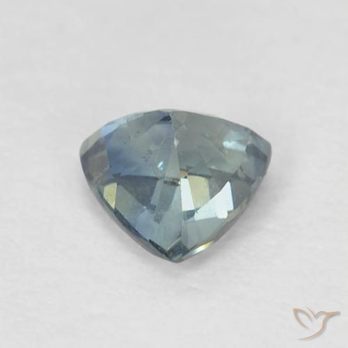 Zaffiro Teal-blu naturale da 0.62 ct, Taglio trillion, VS