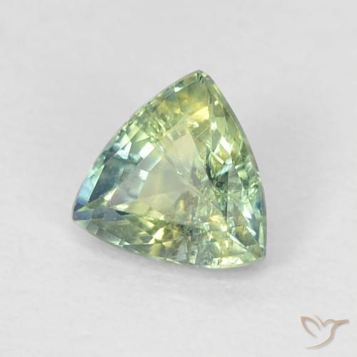 Zaffiro Multicolore naturale da 0.62 ct, Taglio trillion, VS