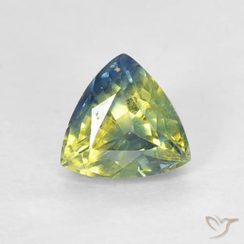 0.82ct Naturale Multicolore Zaffiro, Taglio trillion, VS