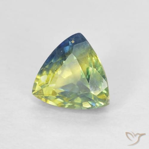 Zaffiro Multicolore naturale da 0.82 ct, Taglio trillion, VS