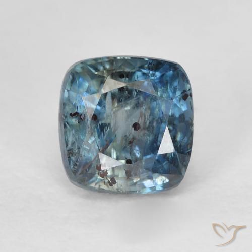 1.41ct Naturale Verde blu Zaffiro, Cuscino, VS-SI