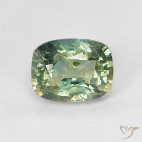 1.30ct Naturale Multicolore Zaffiro, Cuscino, VVS-VS